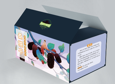桑椹纸箱 | 插画包装