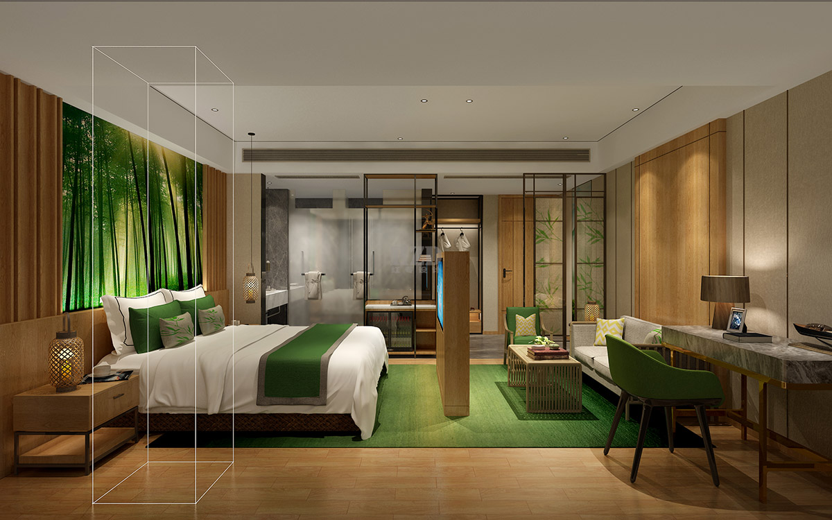 竹子国际大酒店-酒店设计-红专设计