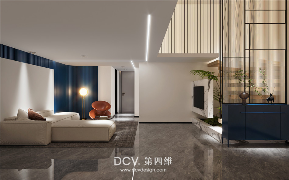渭南-信达现代城商业改住宅室内外装修设计