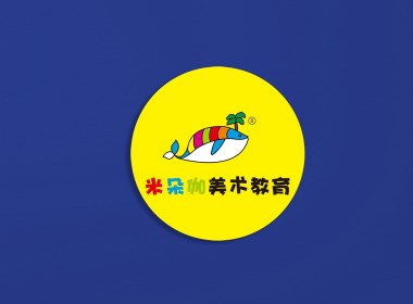 米朵伽美术教育品牌标志设计