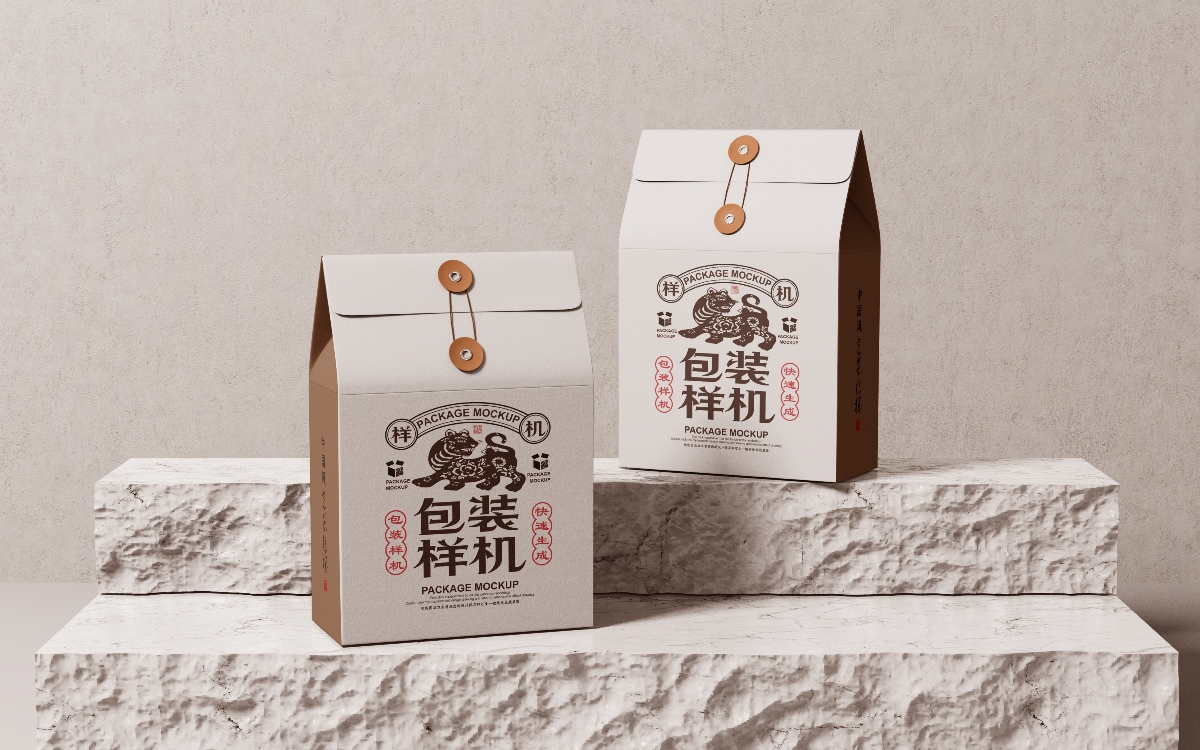 中国风茶叶包装样机杂粮包装样机