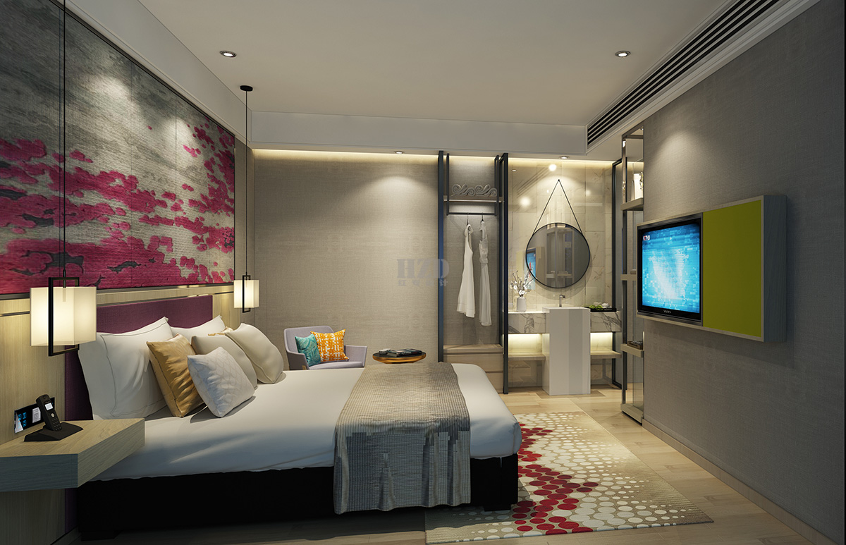 唯爱酒店-酒店设计-红专设计-CND设计网,中国设计网络首选品牌