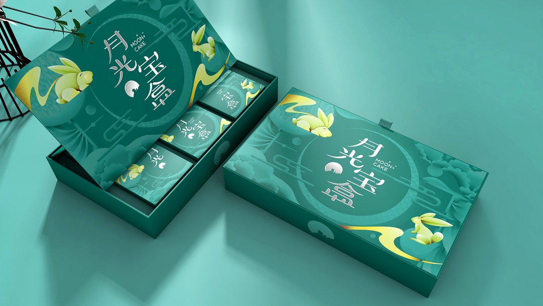 “月光宝盒”中秋月饼礼盒包装设计