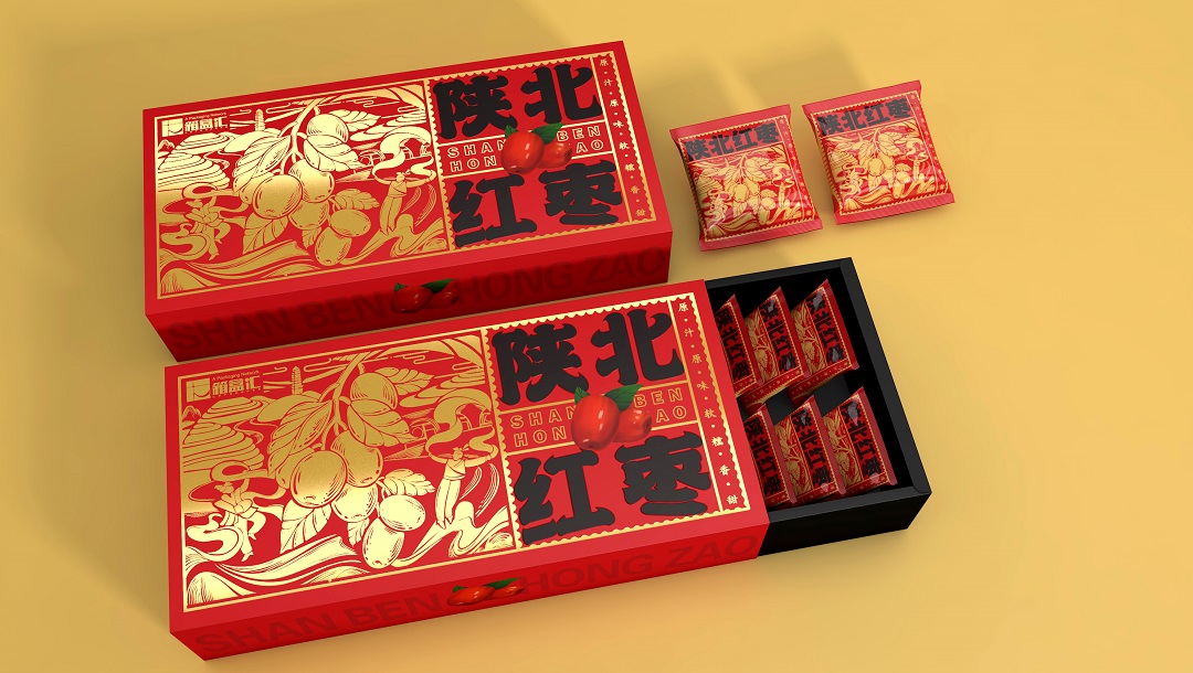 “陕北红枣”礼盒包装设计
