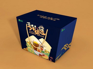 “五谷优选”杂粮礼盒包装设计