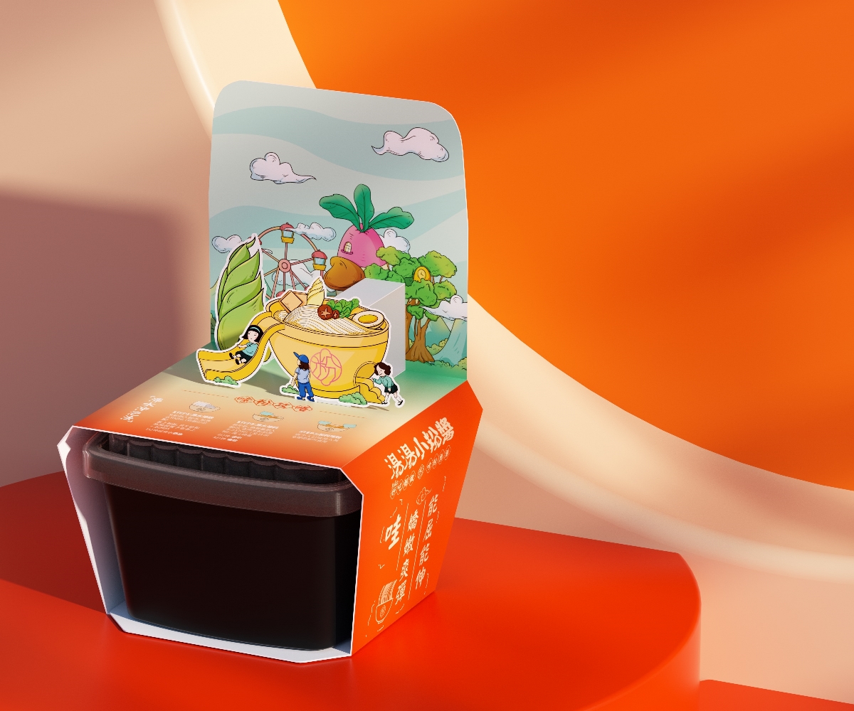 汤汤小粉酱国潮米粉IP包装设计升级版2.0