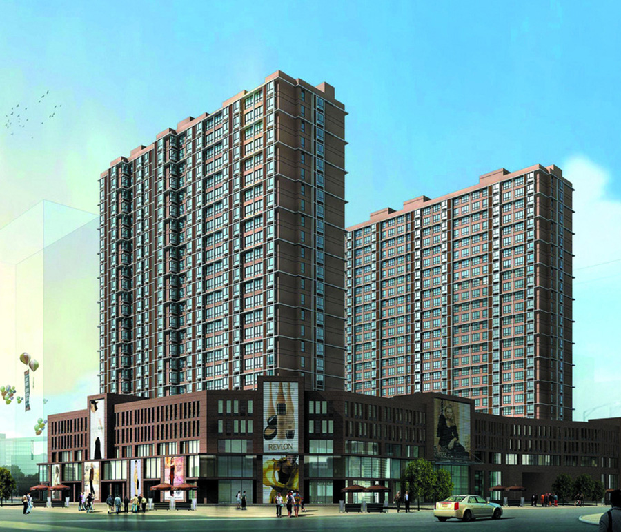 商住楼建筑外观设计案例效果图