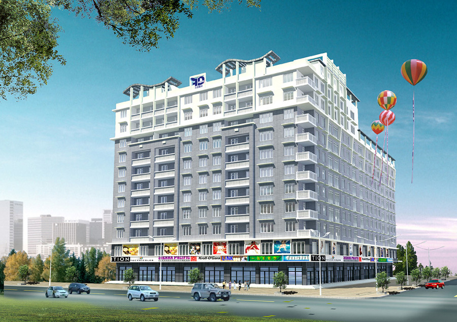 商住楼建筑外观设计案例效果图
