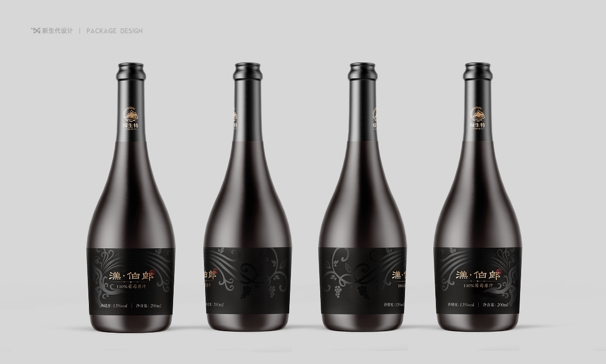 新生代品牌设计丨汉·伯郎中国葡萄酒包装设计
