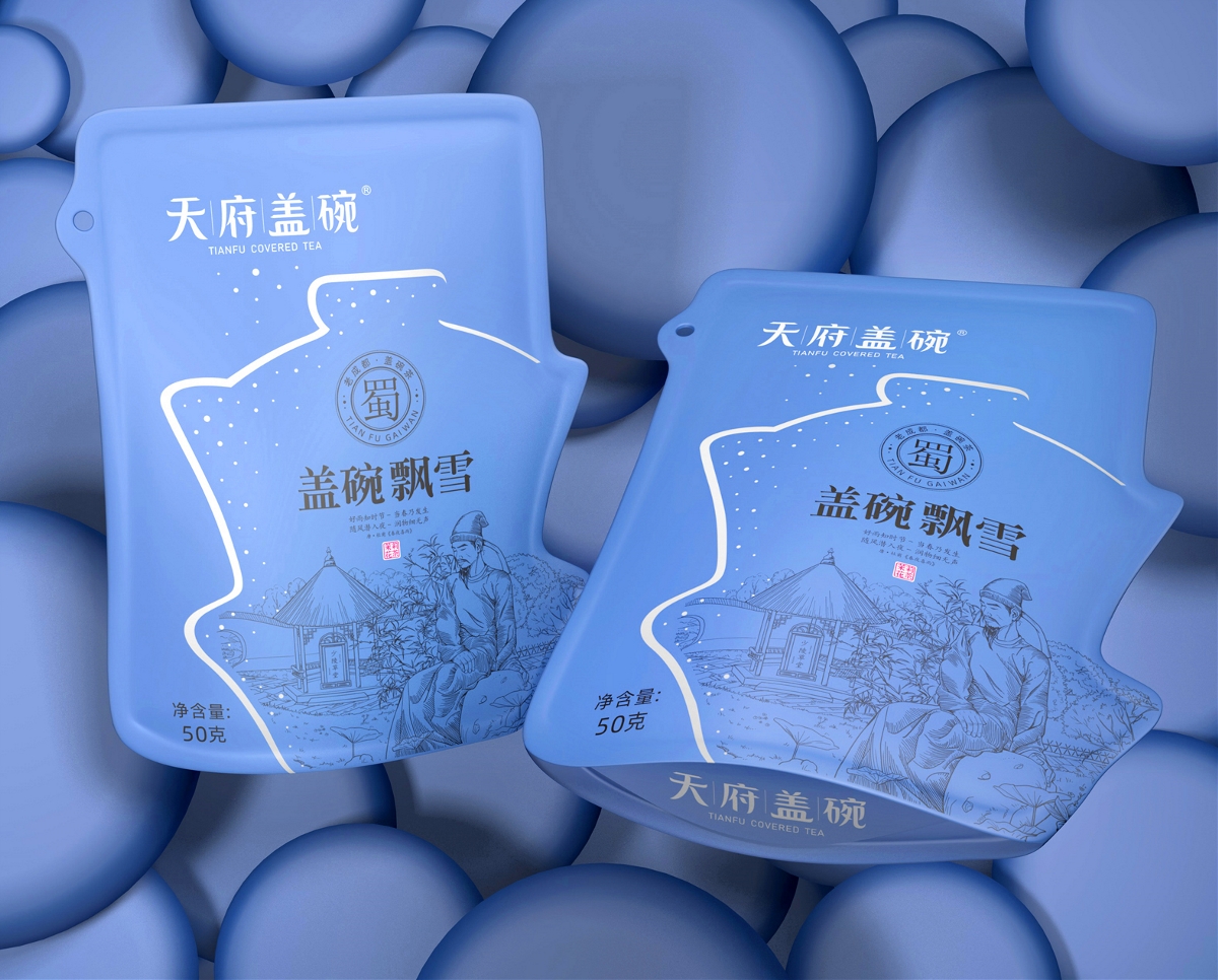 天府蓋碗茶丨火麒麟品牌