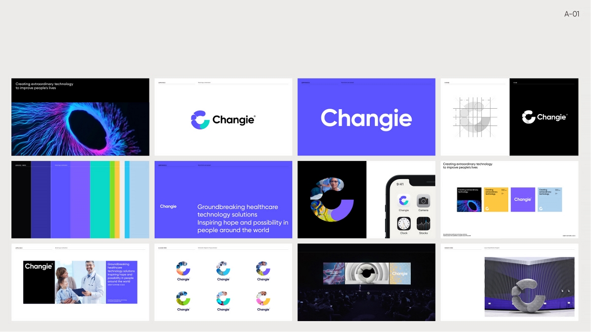 Changie医疗科技品牌logo设计/VI设计