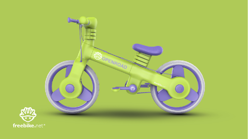 哈士奇设计作品—儿童自行车