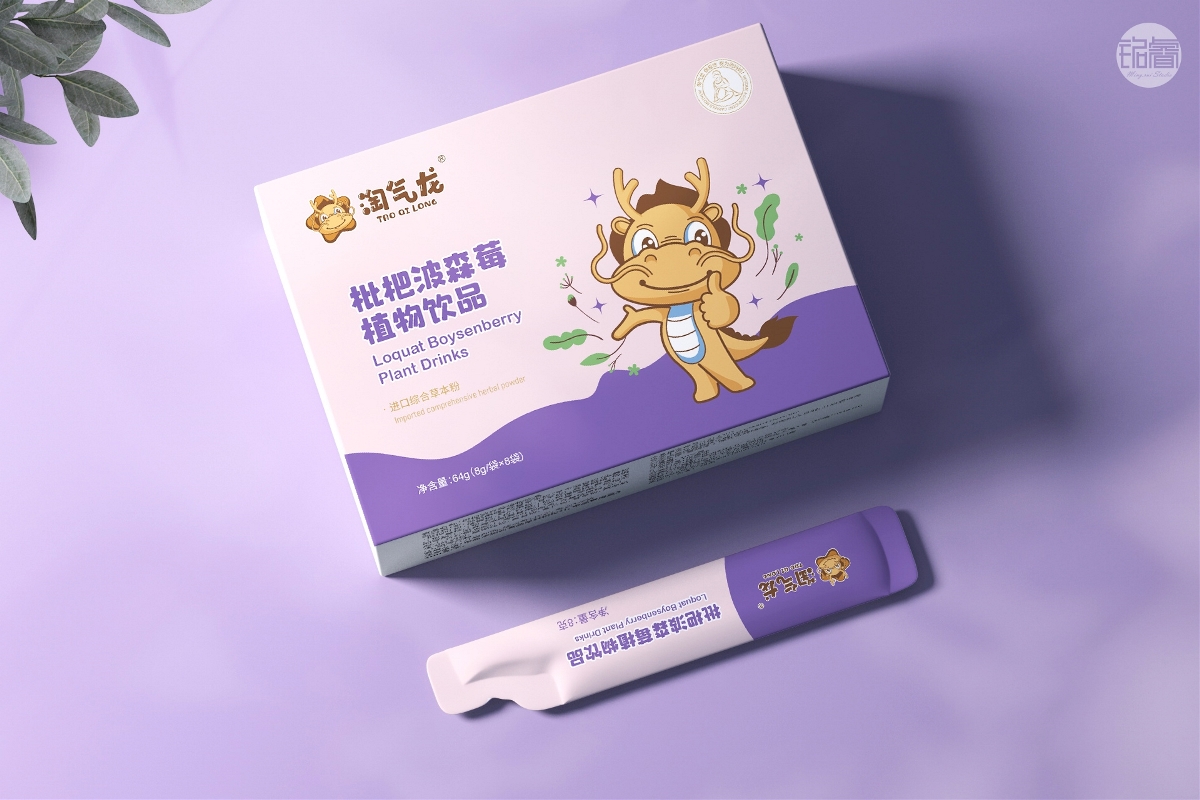 淘气龙儿童保健品系列产品包装设计©刘益铭原创作品