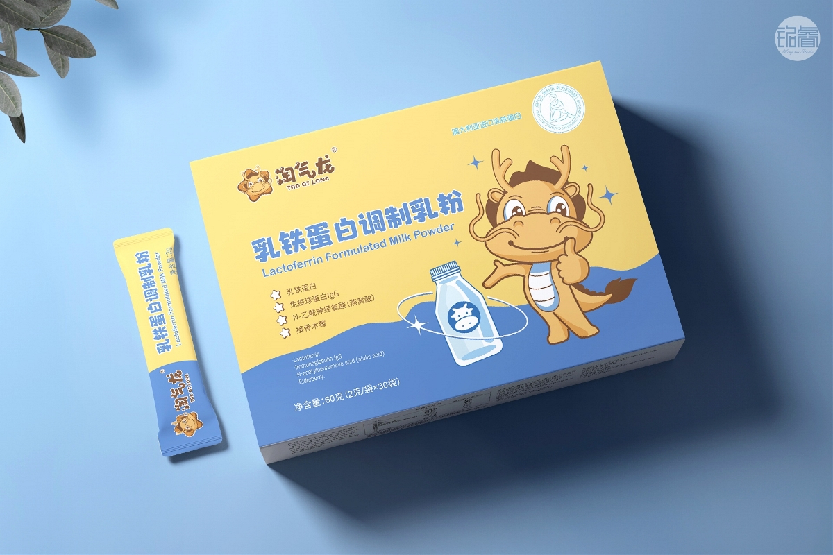 淘气龙儿童保健品系列产品包装设计©刘益铭原创作品