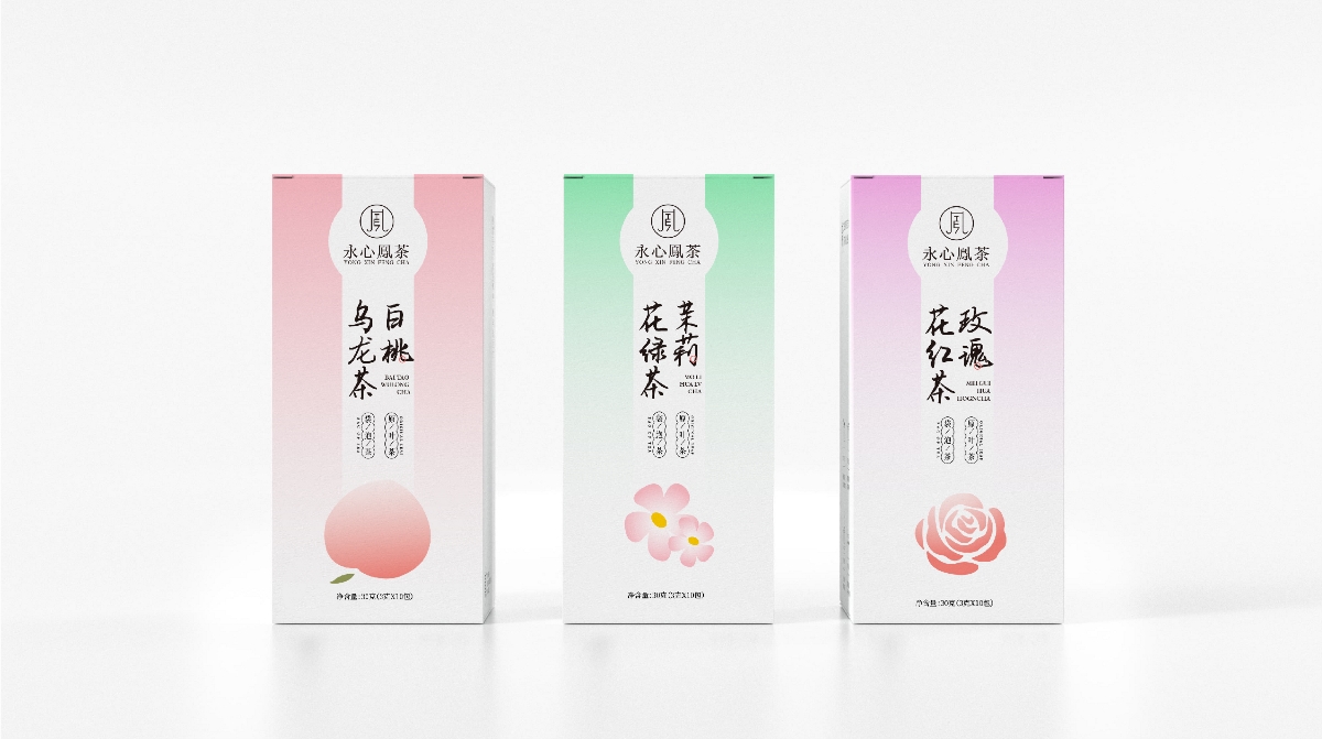 花果茶系列包装设计，你喜欢哪个方案？
