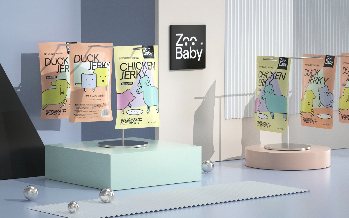 《ZOO BABY》宠物包装 鸡胸肉 猫粮 狗粮 宠物零食