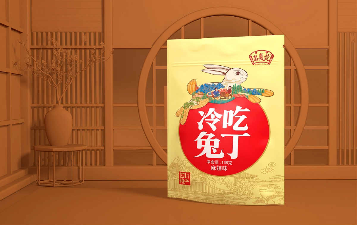 昌義號品牌-特产全案-兔头-兔丁-冷吃兔-手撕兔