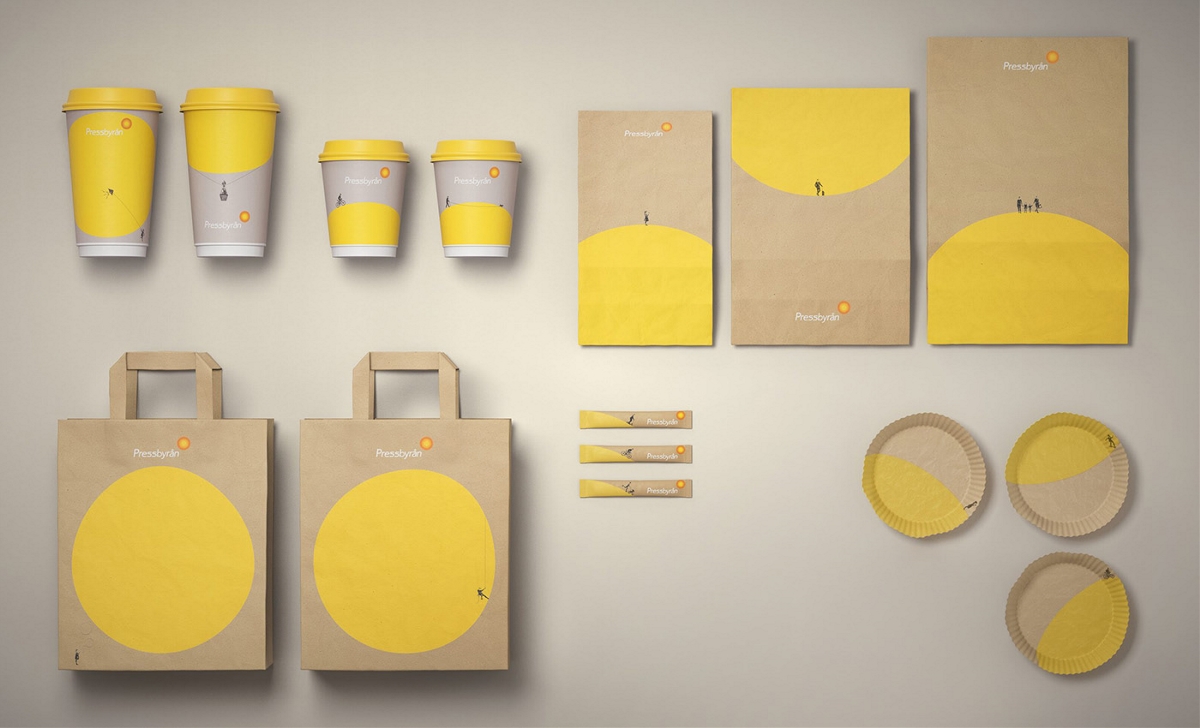 便利店品牌形象设计|黄色和灰色搭配果然高级