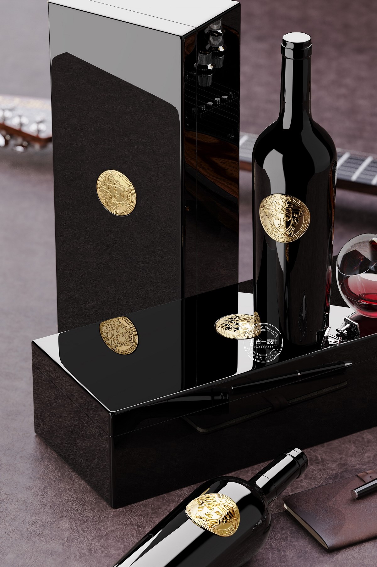 【范思哲 x 古一设计】 兼顾珠宝收纳功能的葡萄酒礼盒包装设计