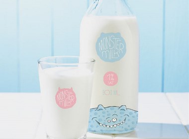 牛奶品牌標志設計