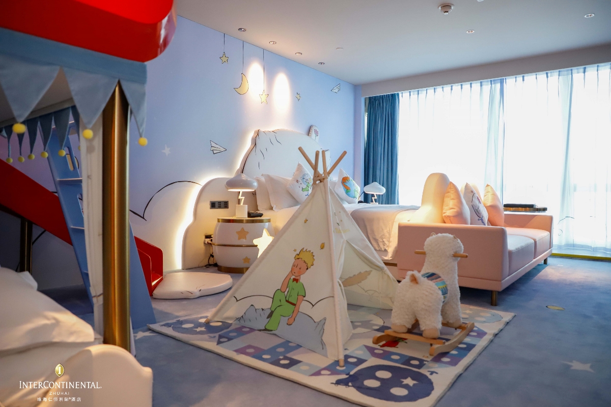 广州爱翼酒店设计-法国小王子沉浸式亲子房