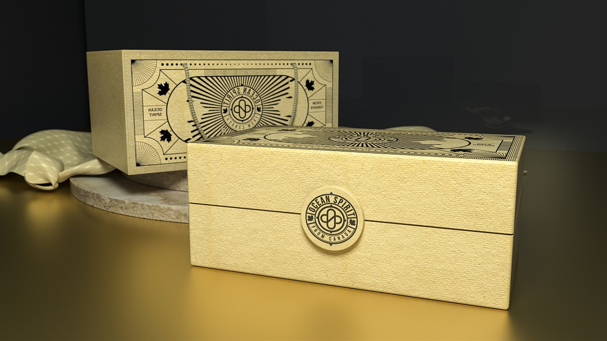 “ocean spirit”加拿大高端海参品牌创意礼盒设计