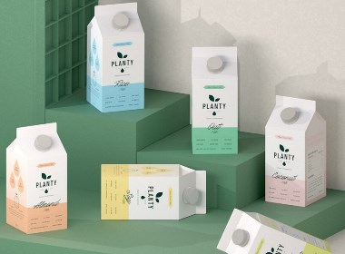  牛奶品牌標志設計和包裝設計