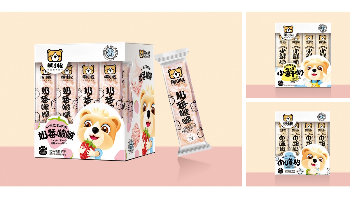 森鹿×熊小悦｜沙琪玛系列包装设计