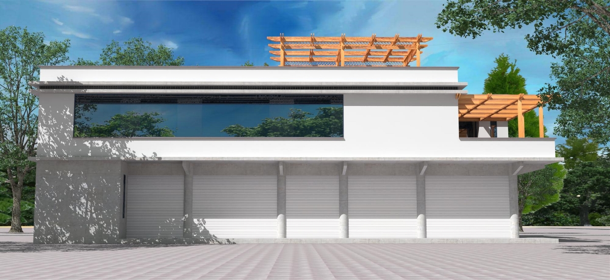 田园生态住宅，一层屋顶设计花园，二层屋顶设计菜园，