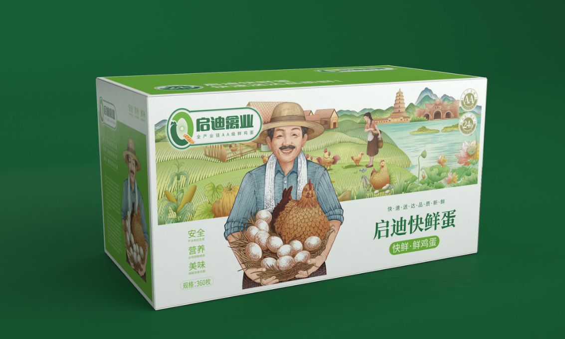 启迪禽业鸡蛋—徐桂亮品牌设计