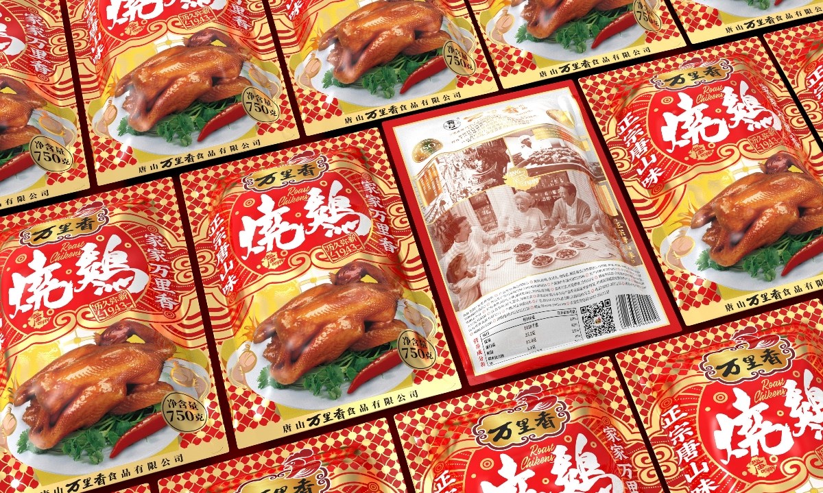 【氙品牌】万里香烧鸡食品礼盒包装设计