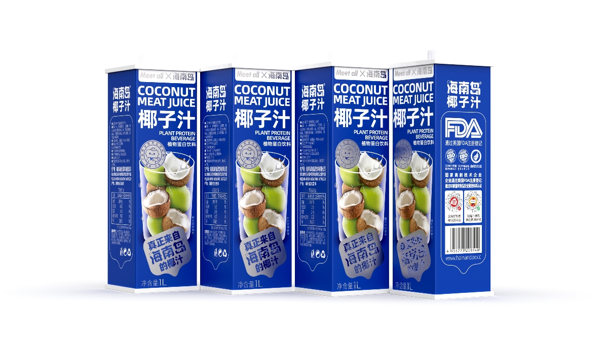【氙品牌】海南岛椰汁饮料包装设计
