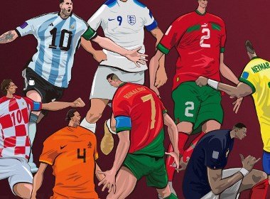 世界杯8强插画