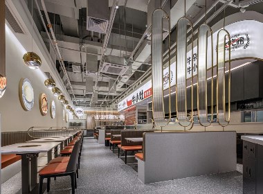 深圳餐廳設計，超級牛角，多元變幻打造“牛氣空間”