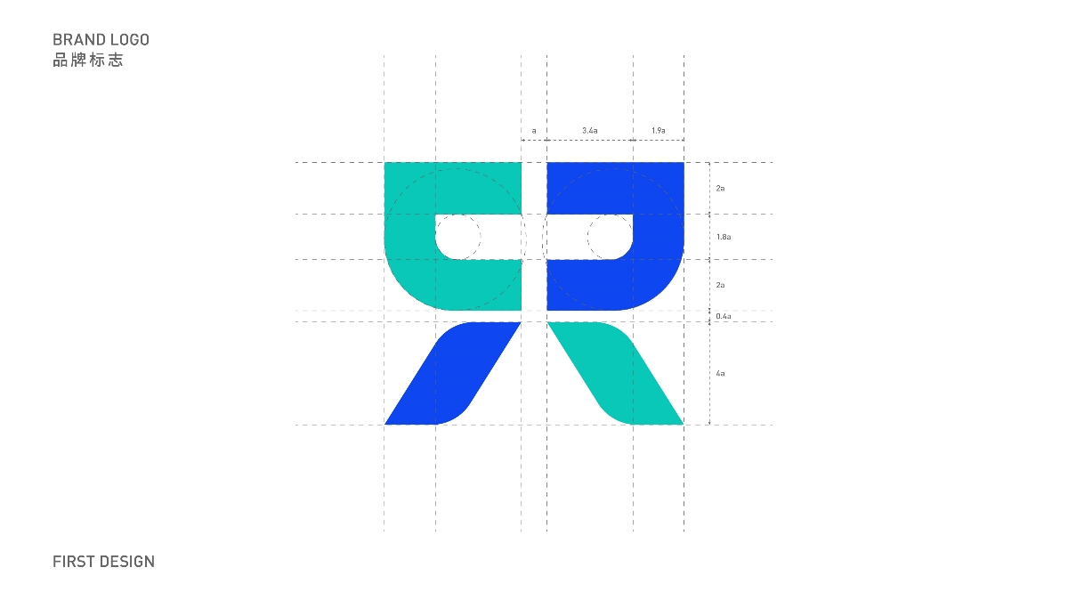 RunLiang logo/品牌形象设计，图形LOGO整体创作思路