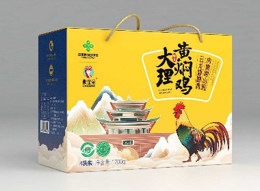 黃燜雞包裝設計（熟食?預制菜包裝設計） 黑米品牌設計