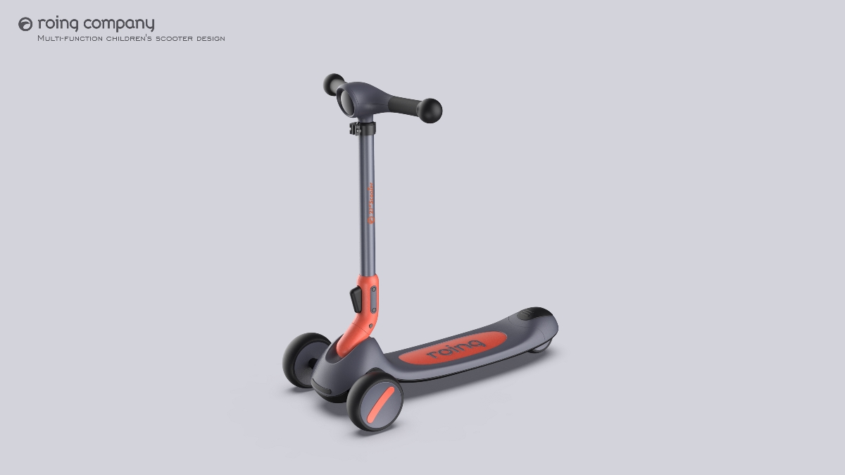哈士奇设计作品 - 组合式多功能儿童滑板车