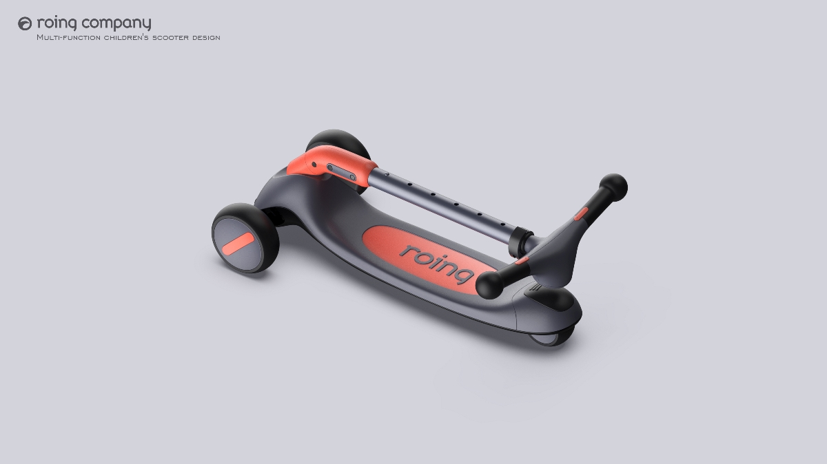 哈士奇设计作品 - 组合式多功能儿童滑板车