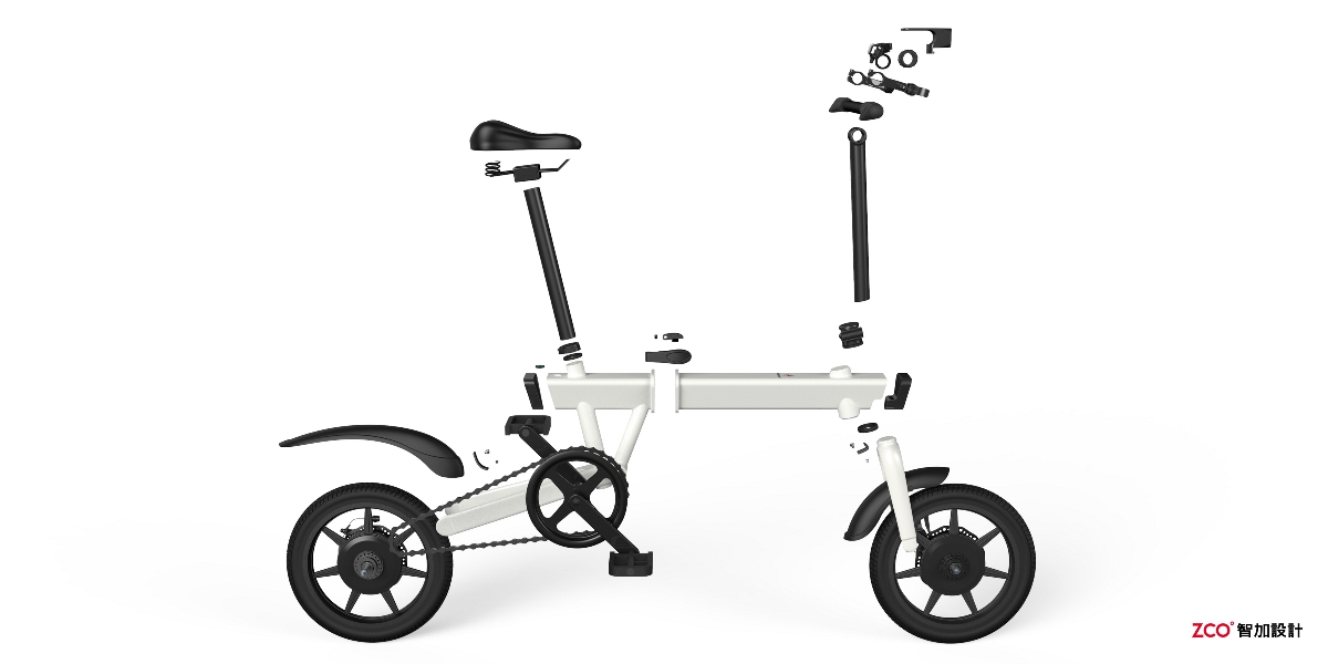 智加设计 | 东陵可折叠电动自行车 