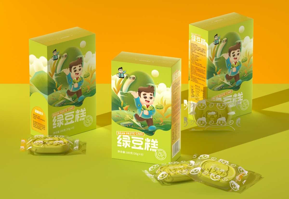 尚智×爸爸糖 | 凤凰酥/绿豆糕/蛋卷系列包装设计