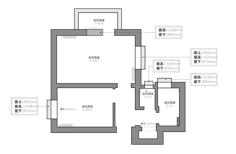 [久棲設(shè)計(jì)]4口之家爆改36㎡老破小，還能多出個(gè)“觀影臺(tái)+秘密基地”