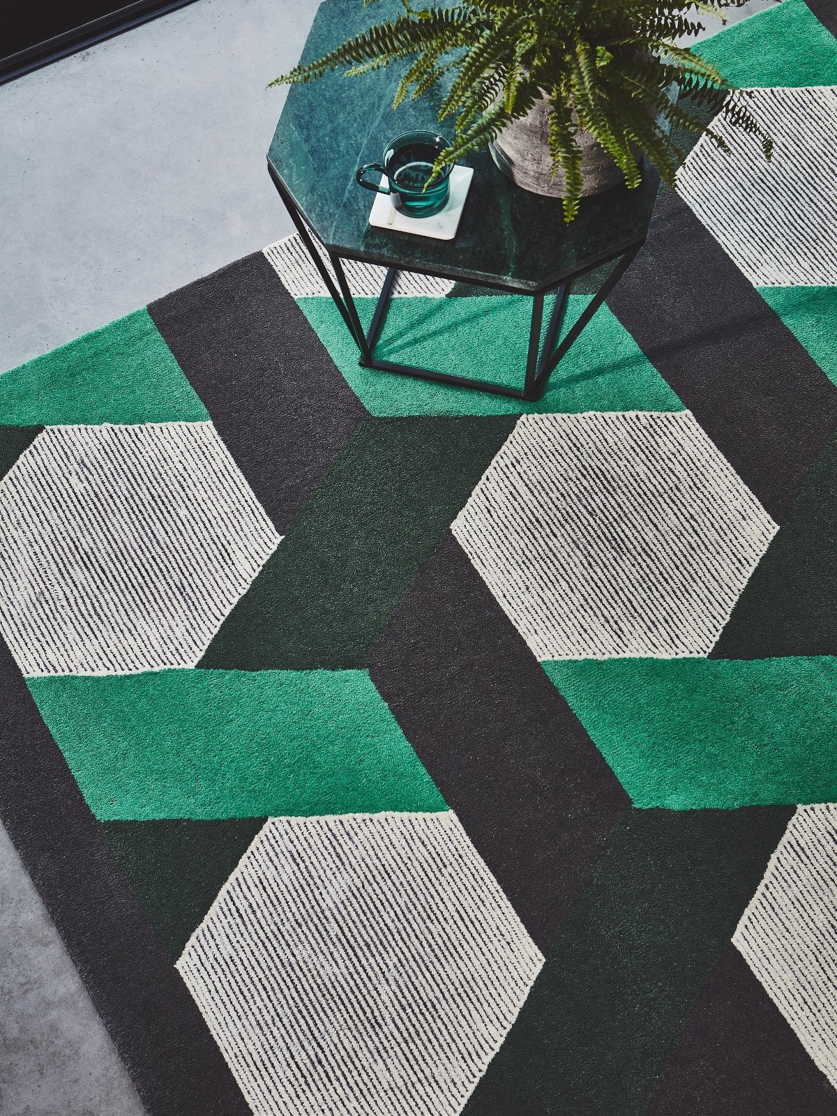 现代风格丨你喜欢什么颜色的几何地毯呢？