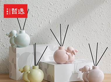 【中国白·哲选】抱月兔陶瓷系列香薰