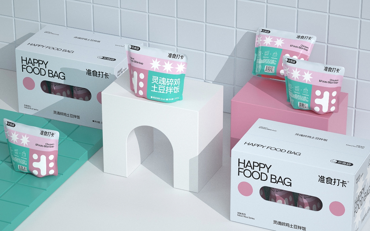 《Happy Food Bag 欢食袋》准时打卡 拌饭系列包装设计