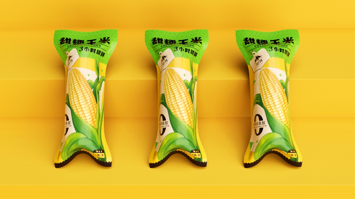 必燃创意×乌拉国甜糯玉米包装设计