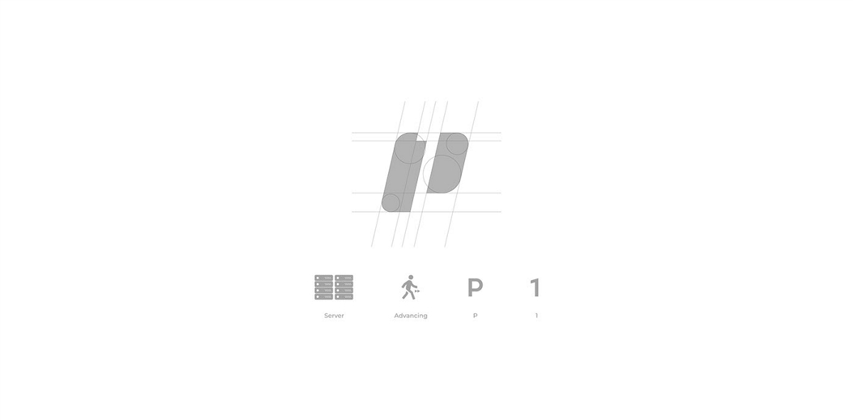 以字母P为基础的品牌VI设计 | logo设计