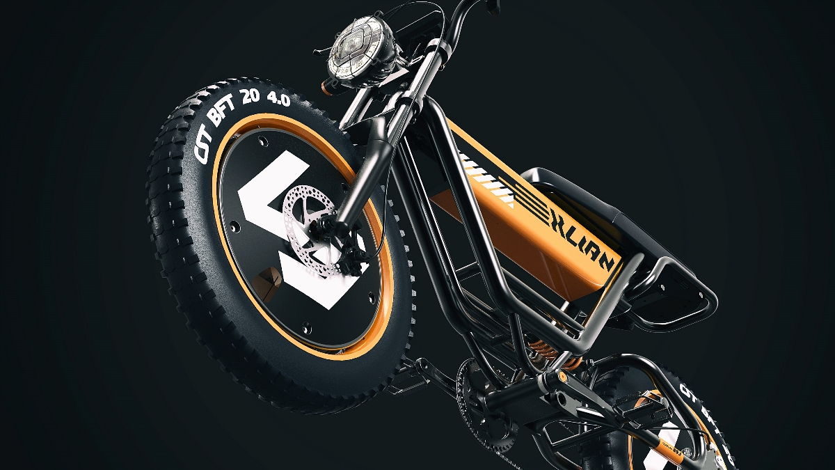 哈士奇设计作品- 47电动摩托车-Xlian-L3