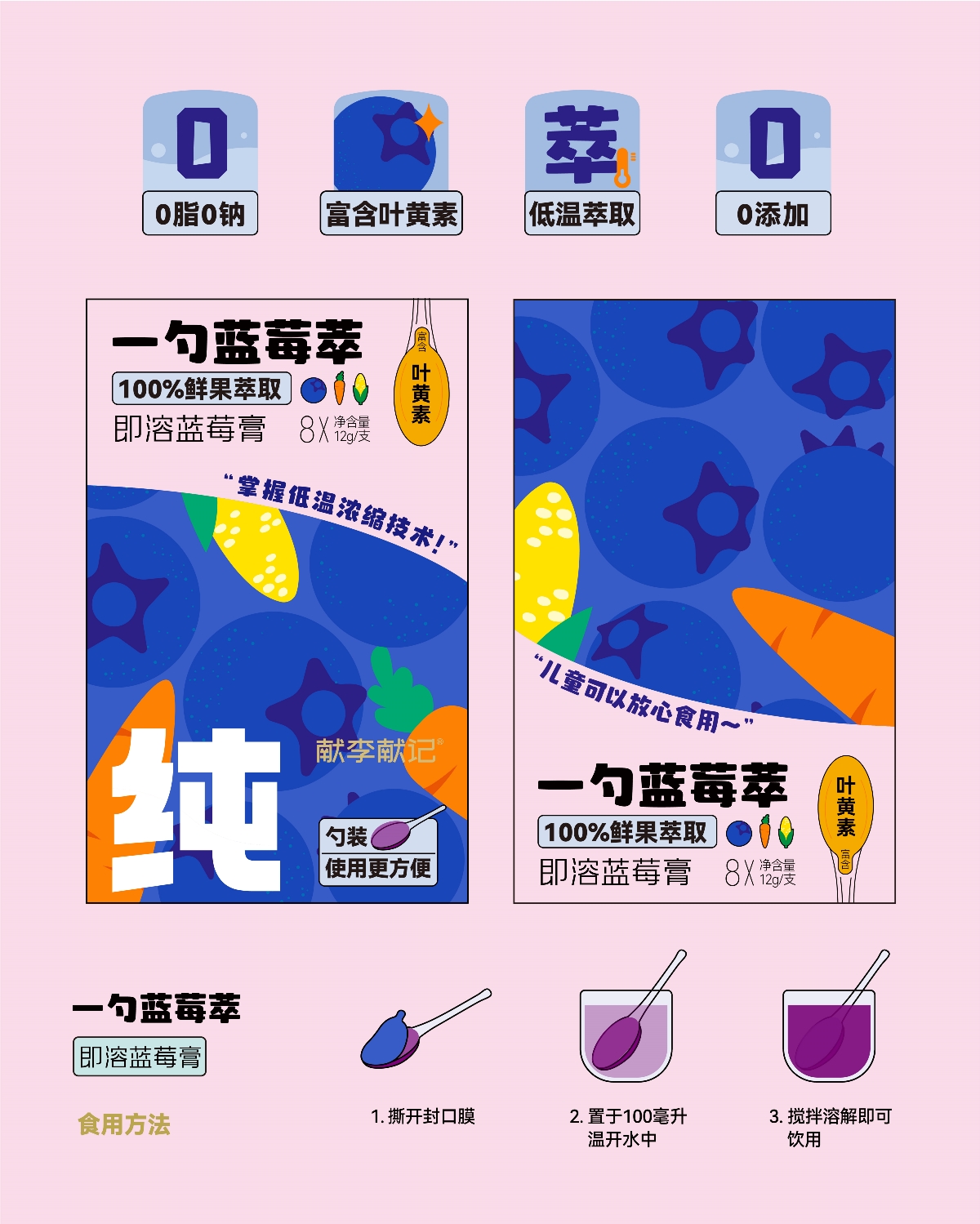 獻(xiàn)李獻(xiàn)記水果萃取飲品包裝設(shè)計(jì)