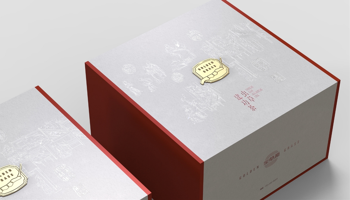 虫草养生茶体验装包装设计 养生礼盒包装设计