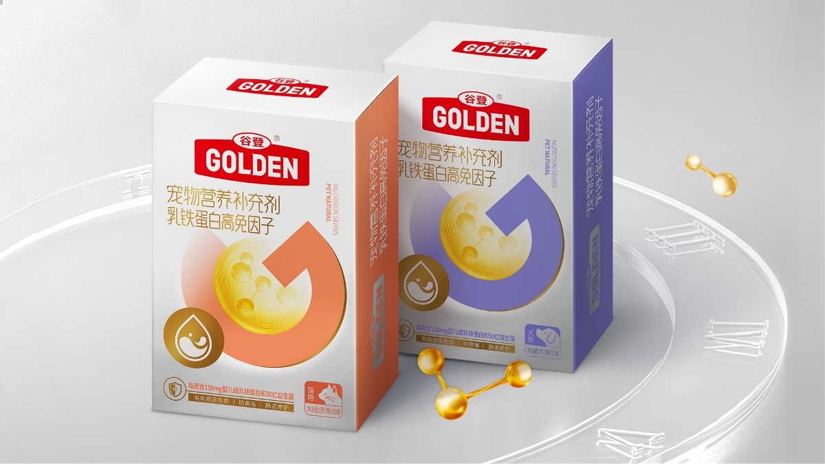 品牌規(guī)劃/包裝設(shè)計——谷登GOLDEN寵物保健食品